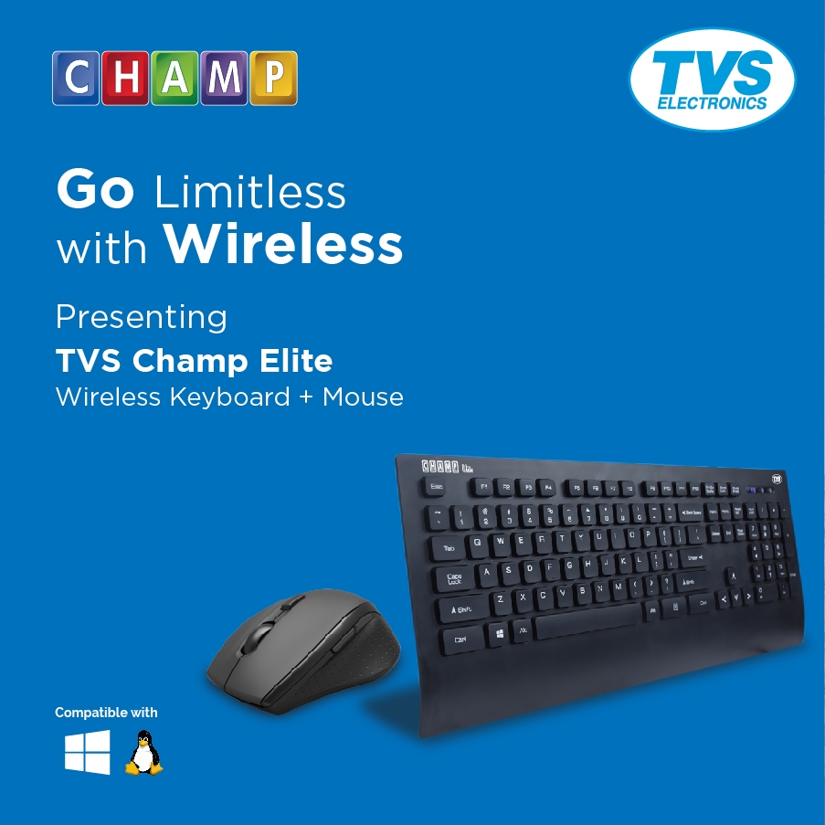 TVS Combo Keyboard/Mouse Champ Elite Goitmart