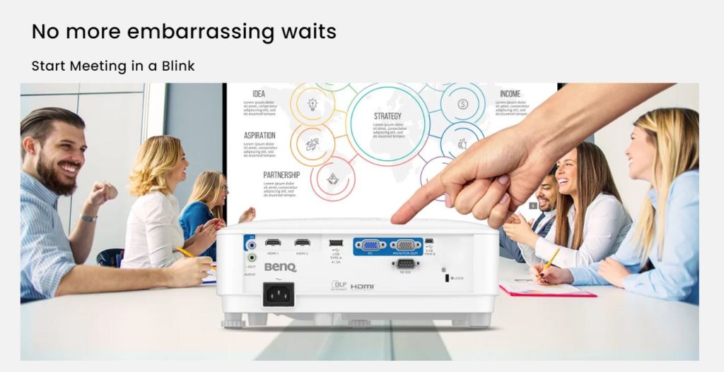 BenQ MS550 SVGA Meeting Room Projector For Presentation