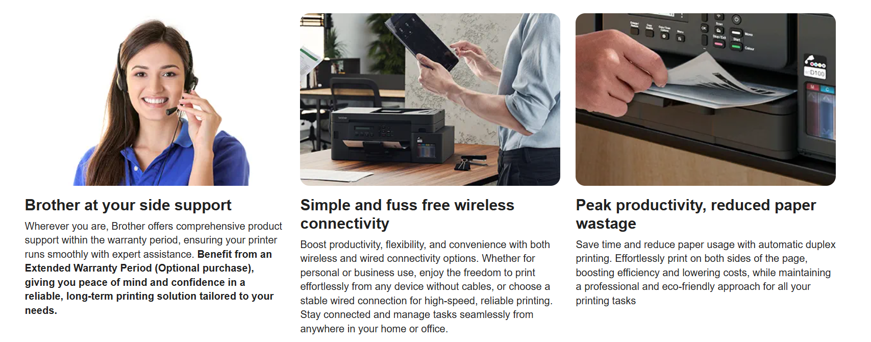 Brother DCP-T830DW Ink Tank Printer Auto Duplex