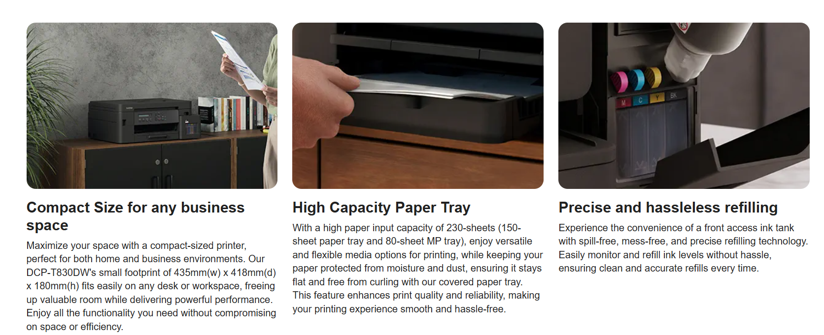 Brother DCP-T830DW Ink Tank Printer Auto Duplex